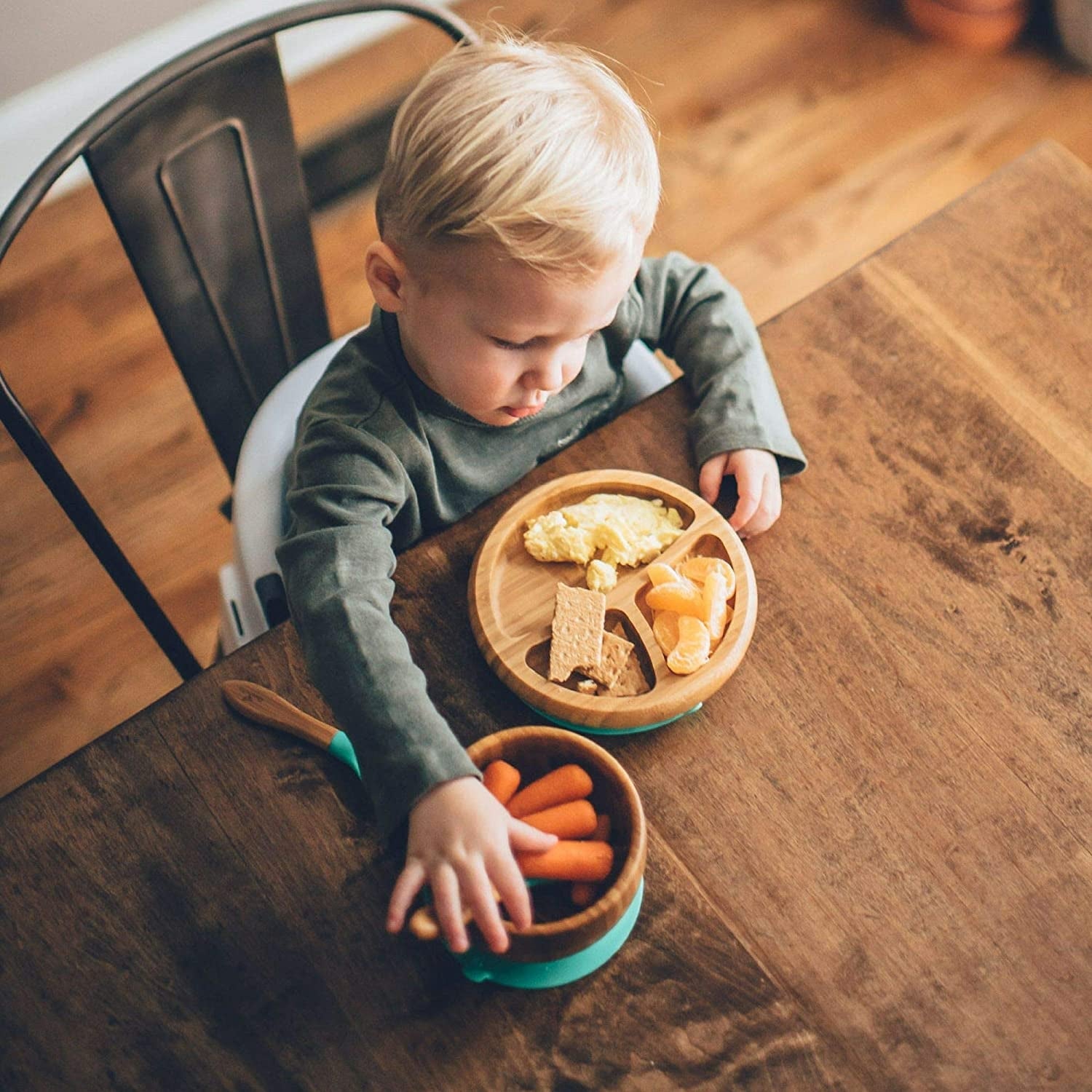 Avanchy Bamboo Baby Spoons (5pk) - Blue