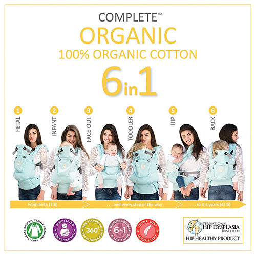Lillebaby 6-in-1 Complete Organic Baby Carrier - Green Meadow