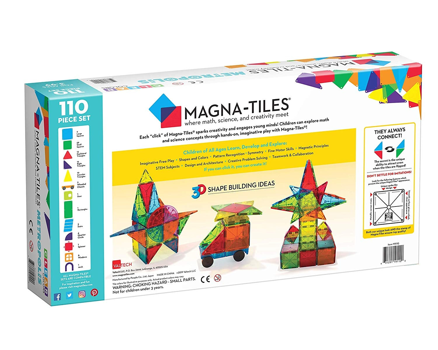 Magna-Tiles Metropolis 110 Piece Set (v2)