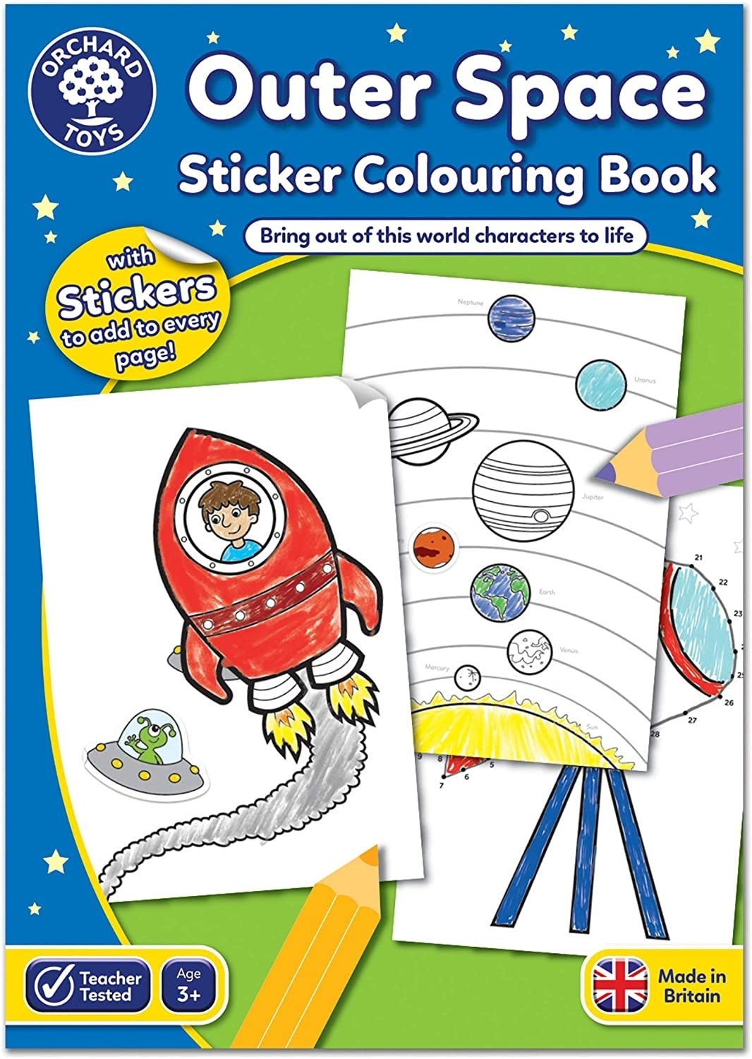 Orchard Toys Sticker Colouring Book Series (4 Titles)