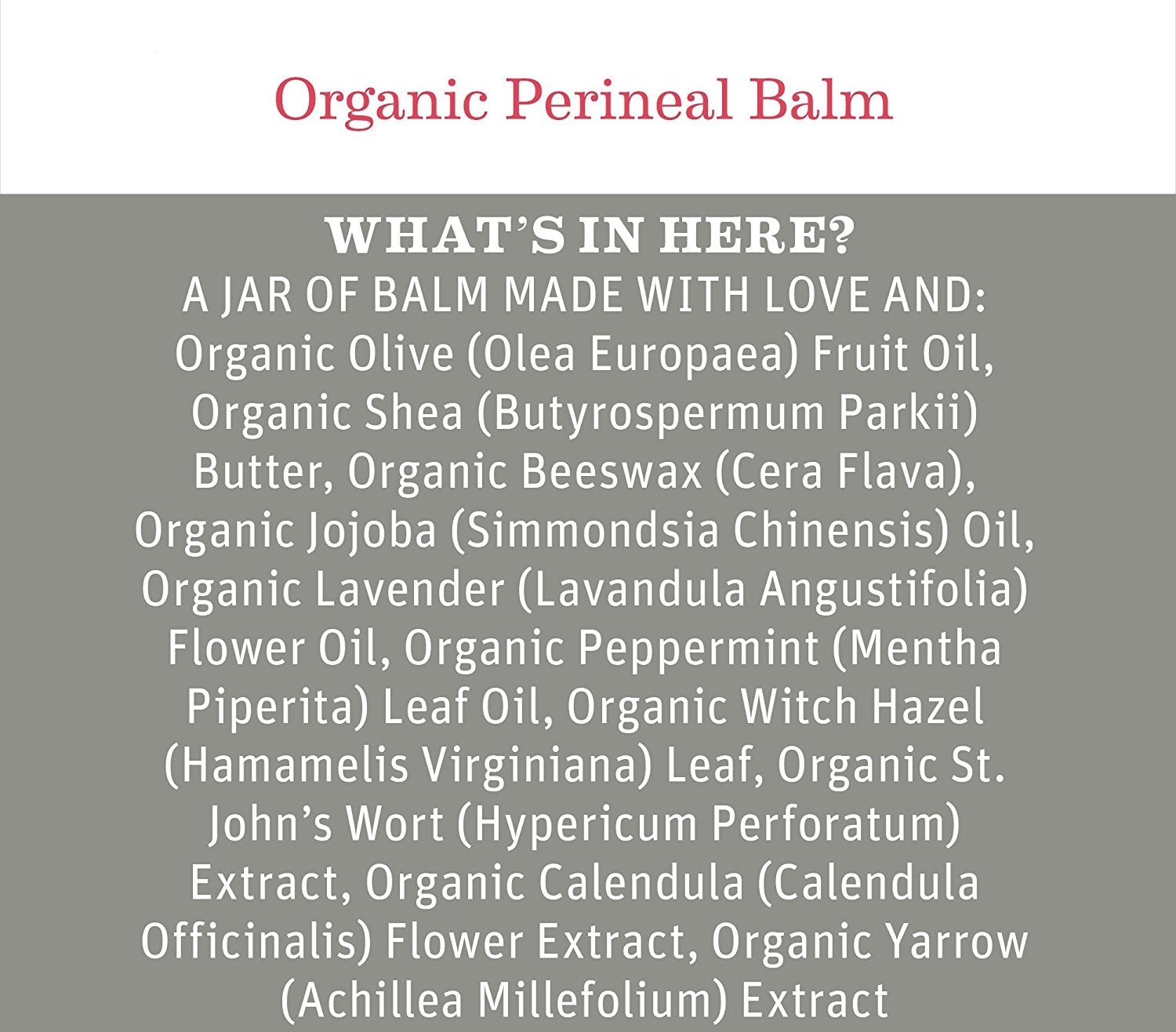 Earth Mama Organic Perineal Balm, 2oz (exp 10/27)