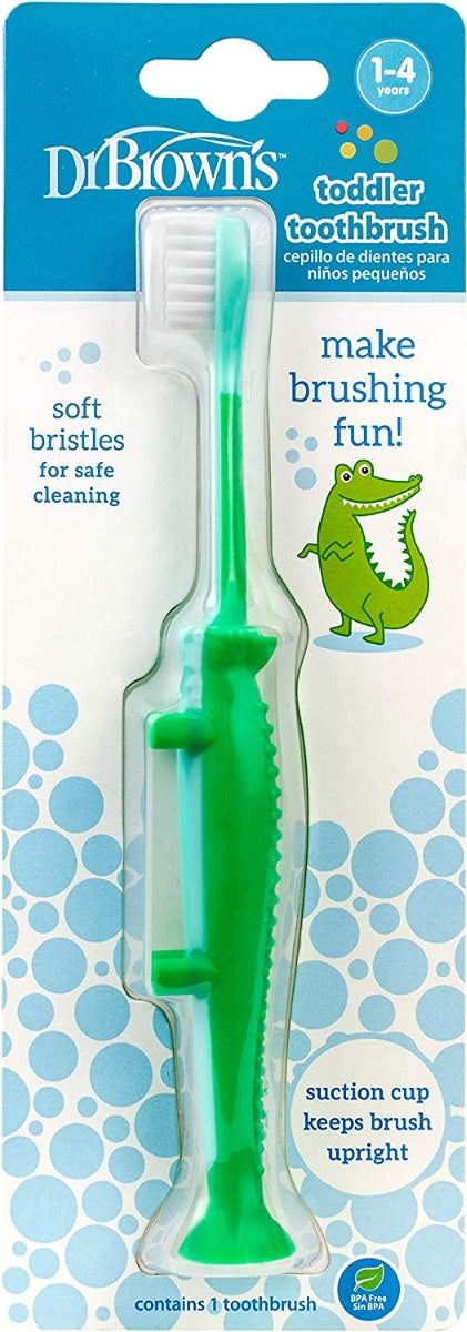 Dr. Brown's Toddler Toothbrush, 1pc (4 Designs) - Pupsik Singapore