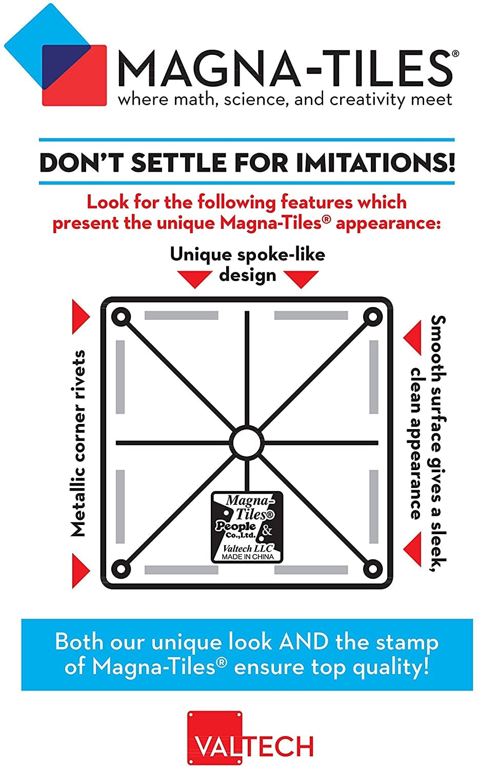 Magna-Tiles Clear Colors 32 Piece Set