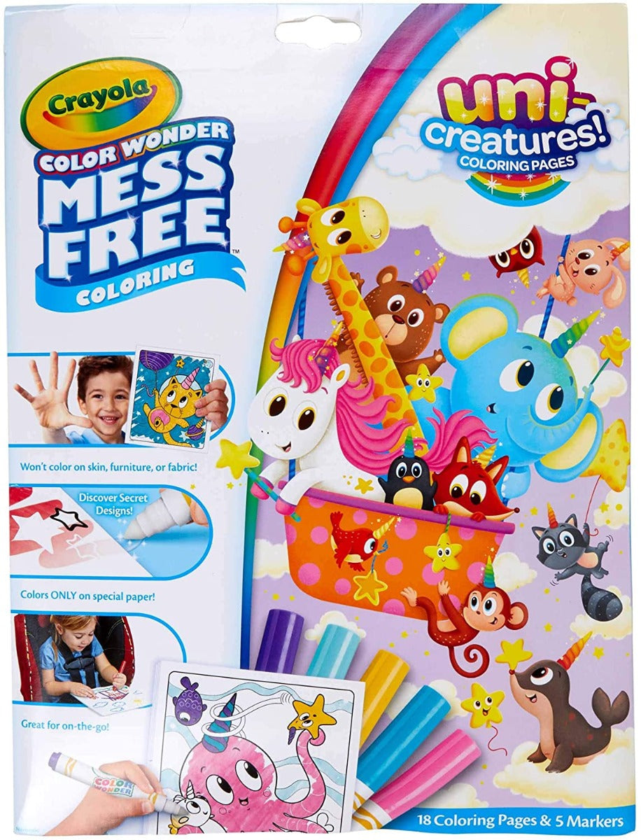 Crayola Color Wonder Mess Free Coloring Pad & Markers (5 Designs)