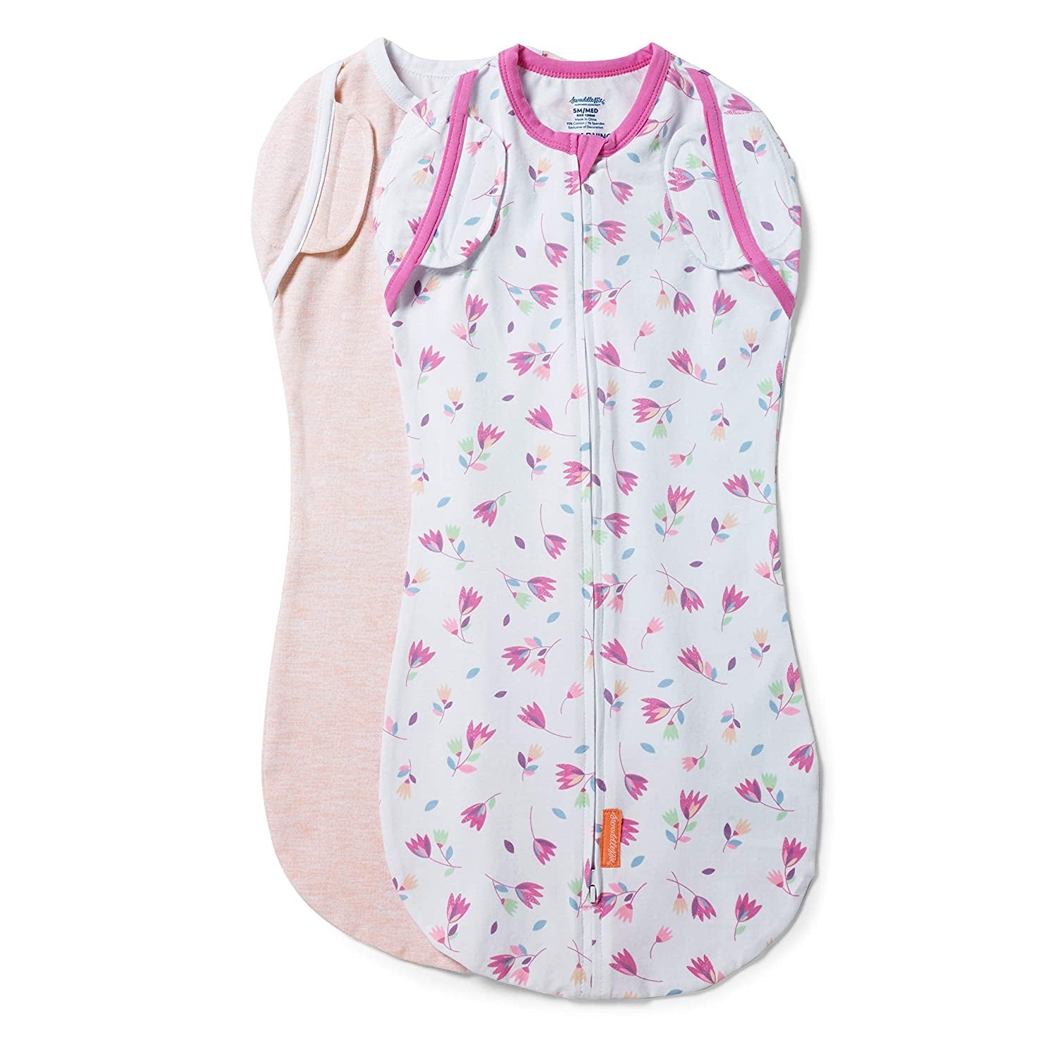 Summer Infant SwaddleMe Arms Free Convertible Pod, 2pk – Large 3-6m