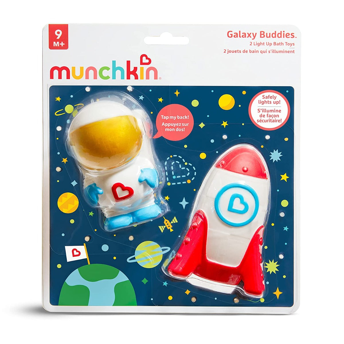 Munchkin Galaxy Buddies Light Up Bath Toy, 2pk