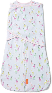 Summer Infant SwaddleMe Arms Free Convertible Swaddle (1pk), XL (6-9m) - Pink Giraffe
