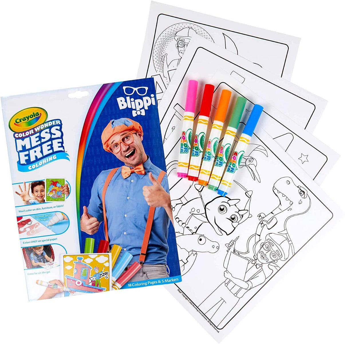 Crayola Color Wonder Mess Free Coloring Pad & Markers (5 Designs) - Pupsik Singapore