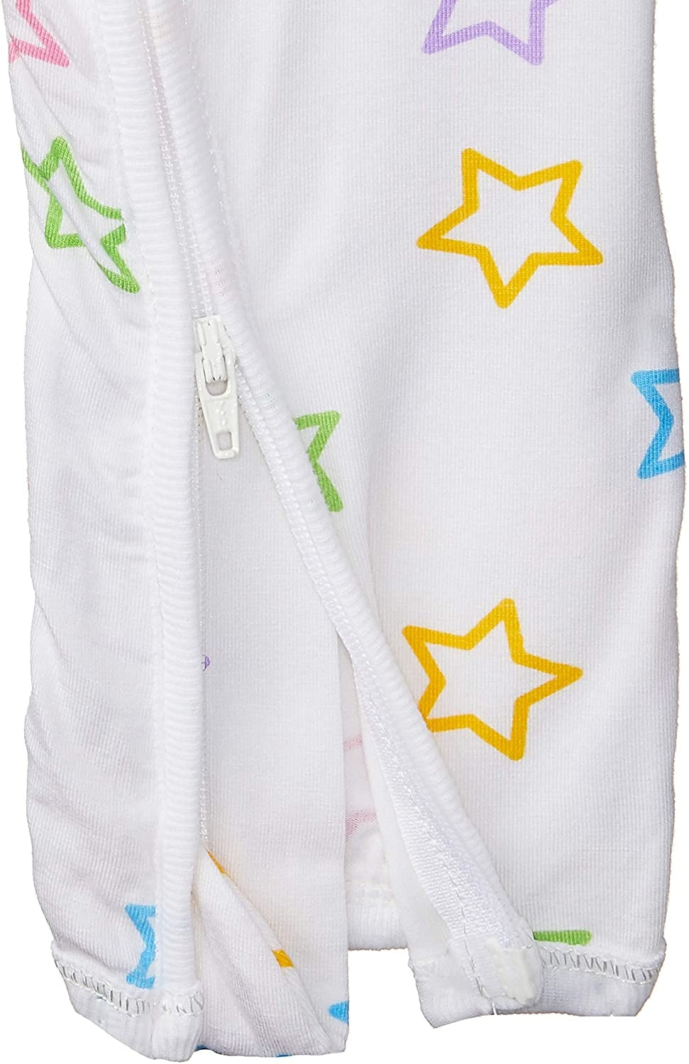Baa Baa Sheepz Baby Zip Romper - Colourful Star White (4 Sizes)