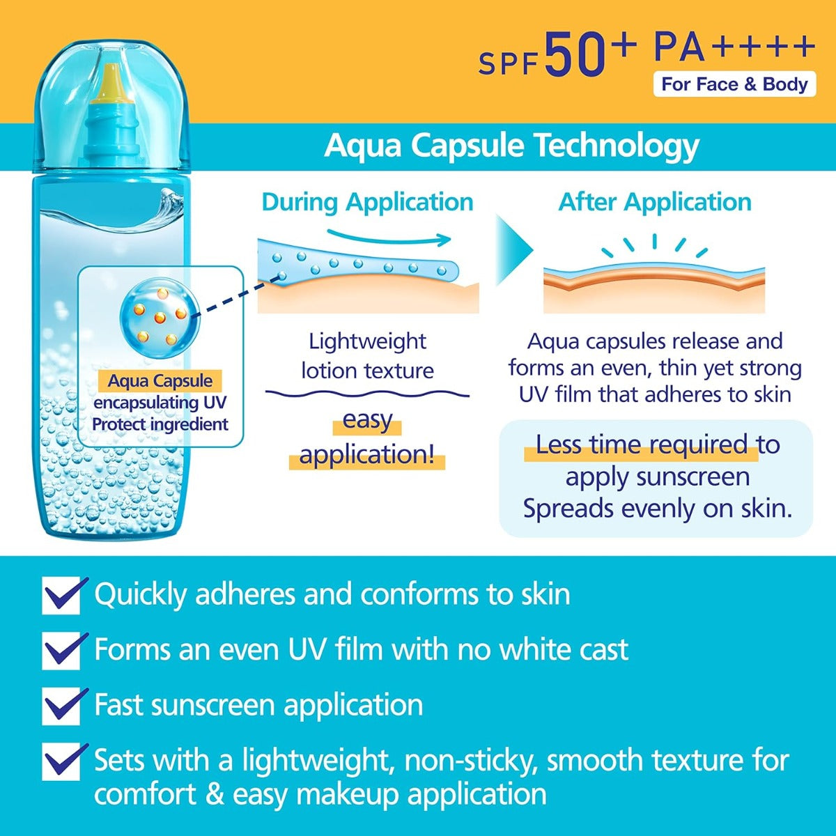 Biore UV Aqua Rich Aqua Protect Lotion SPF50+ PA++++, 70ml