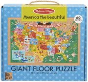 Melissa & Doug Natural Play Giant Floor Puzzle - America The Beautiful