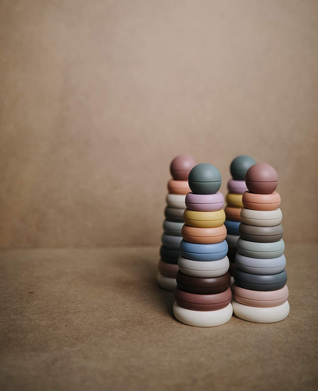 Mushie Stacking Rings Toy - Rustic