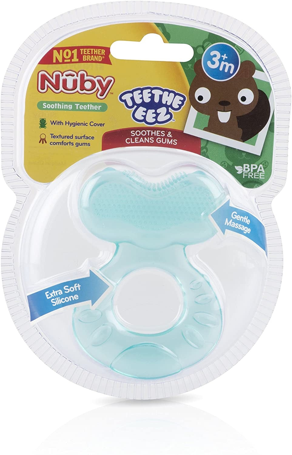 Nuby Silicone Fish-Shaped Teethe-Eez Teether (3 colors) - Pupsik Singapore