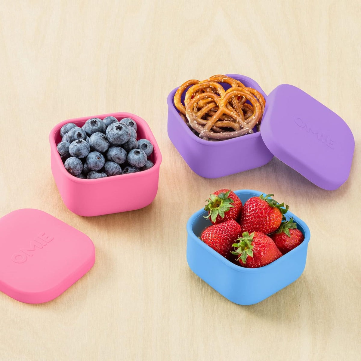 Omie OmieSnack Silicone Snack Containers (7 Colors)