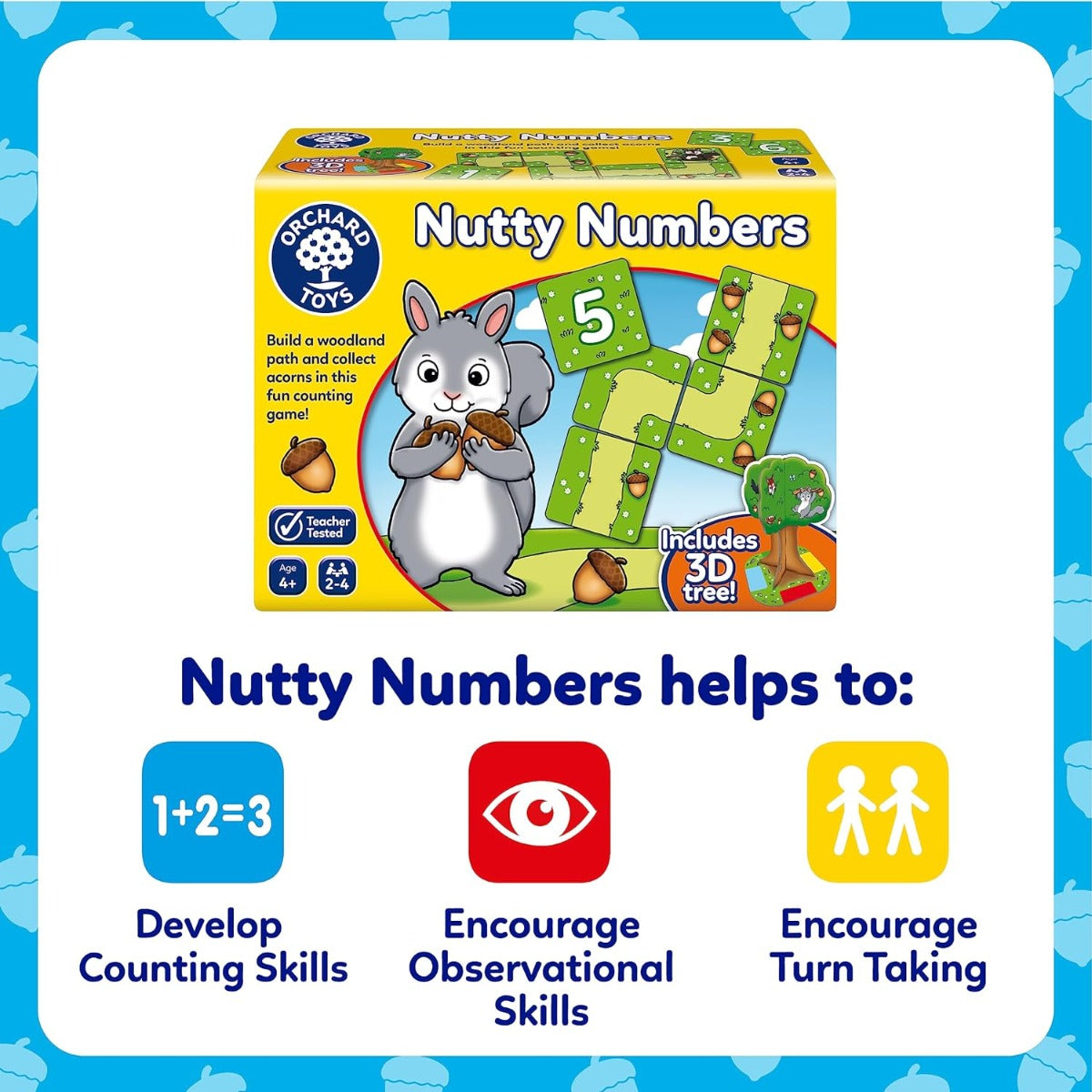 Orchard Toys Nutty Numbers Game