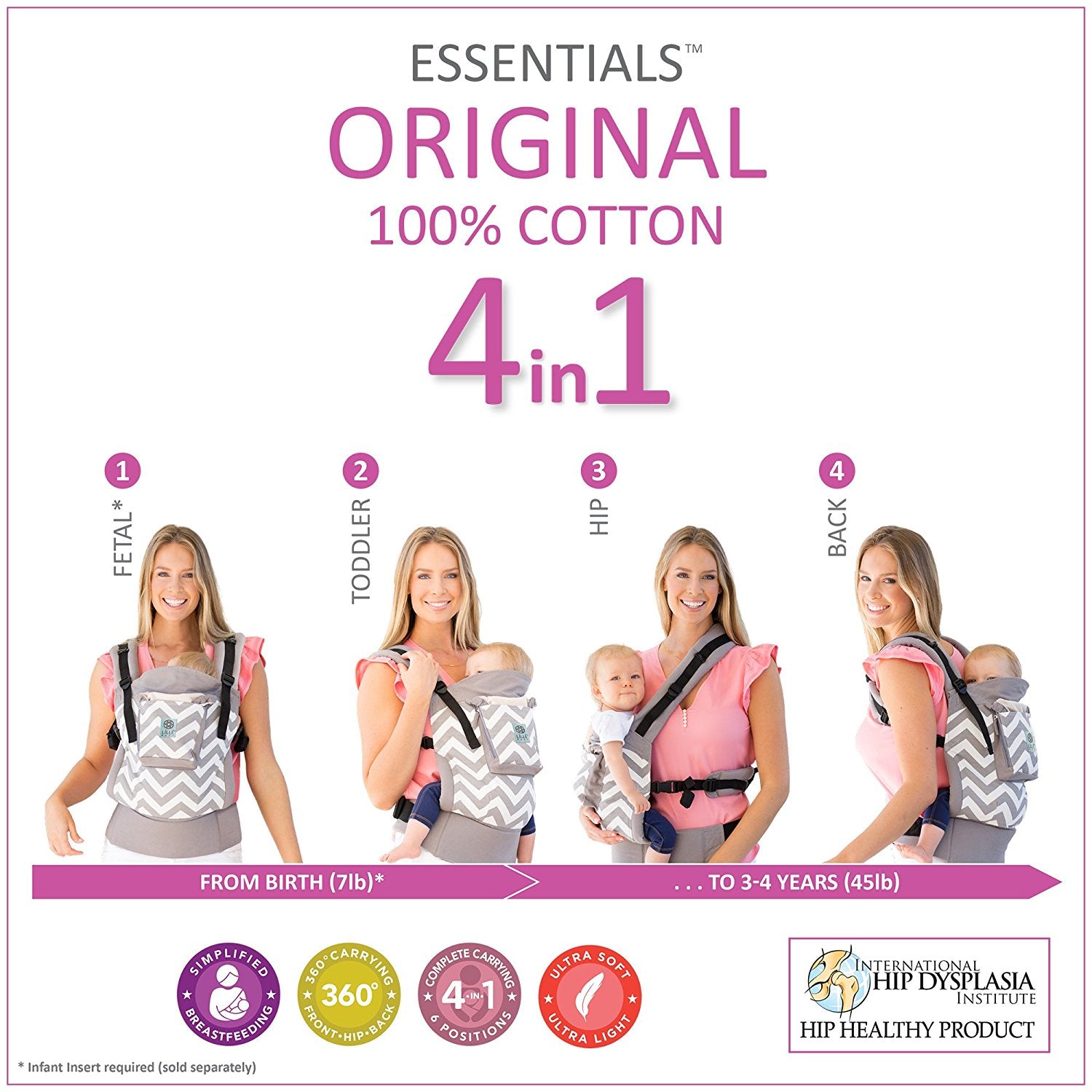 Lillebaby Baby Carrier (Essentials Original)
