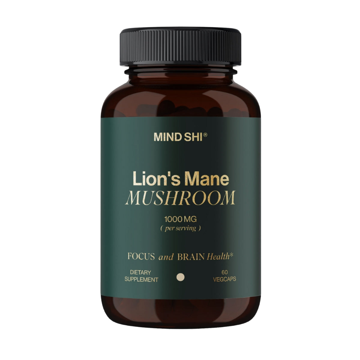 Mind Shi Lion's Mane Mushroom 1000mg, 60 Veg Caps (Exp 10/26)