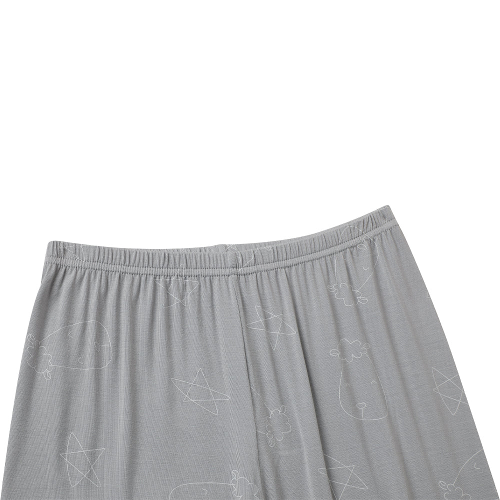 Baa Baa Sheepz Baby Long Sleeve Pyjama Set - Cute Big Star & Head Grey (6 Sizes)