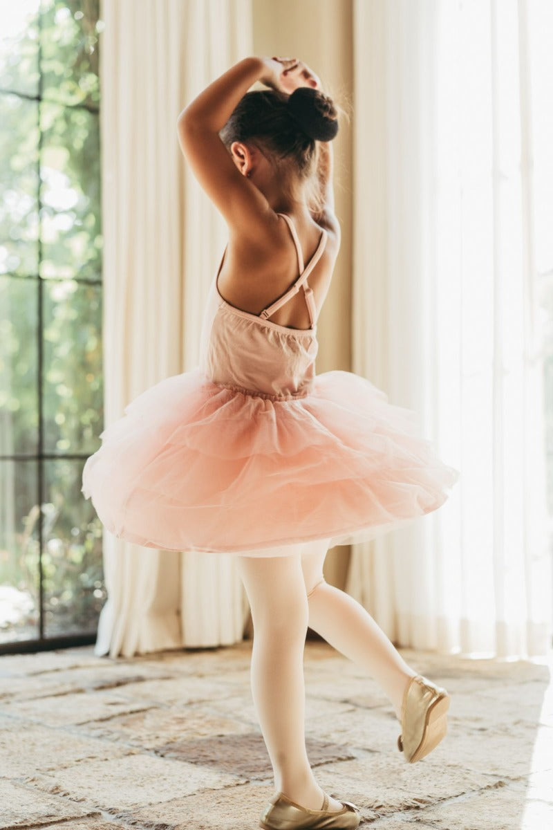 House of Holly Ballerina Tulle Dress - Peach (3 Sizes)