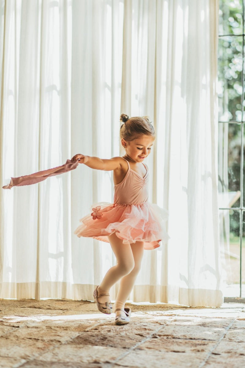 House of Holly Ballerina Tulle Dress - Peach (3 Sizes)