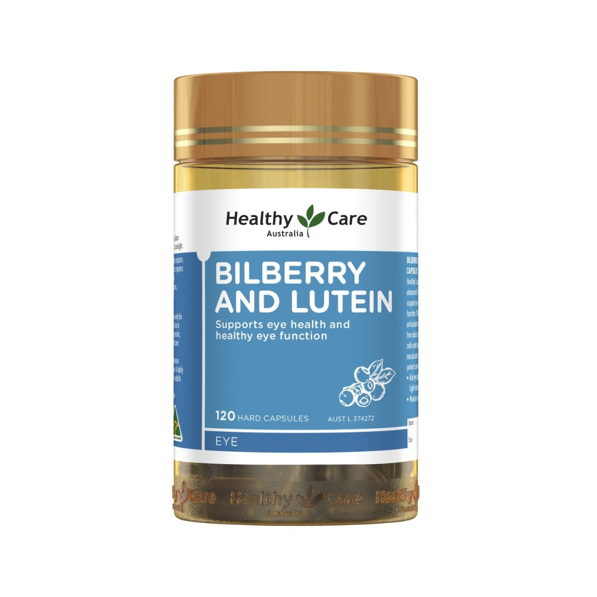 Healthy Care Billberry & Lutein, 120 Capsules (Exp 07/27)