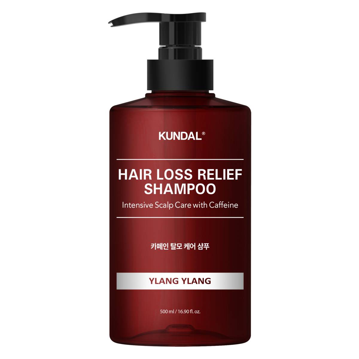 Kundal Caffeine Hair Loss Shampoo, 500ml - Ylang Ylang (Exp 07/26)
