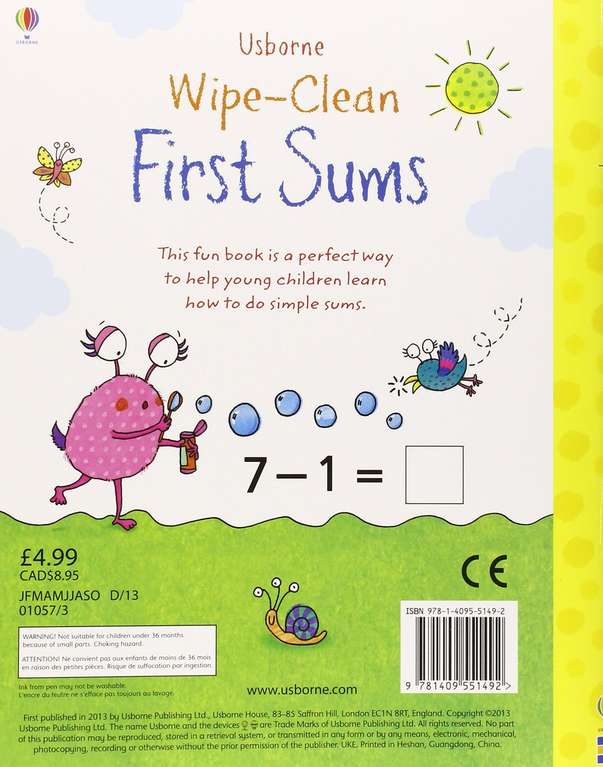Usborne Wipe-Clean Book Series (16 Titles) - Pupsik Singapore