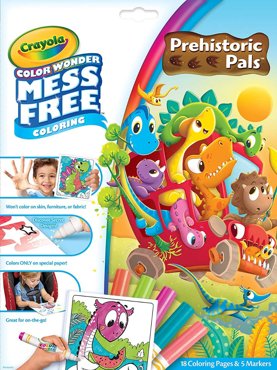 Crayola Color Wonder Mess Free Coloring Pad & Markers (5 Designs) - Pupsik Singapore
