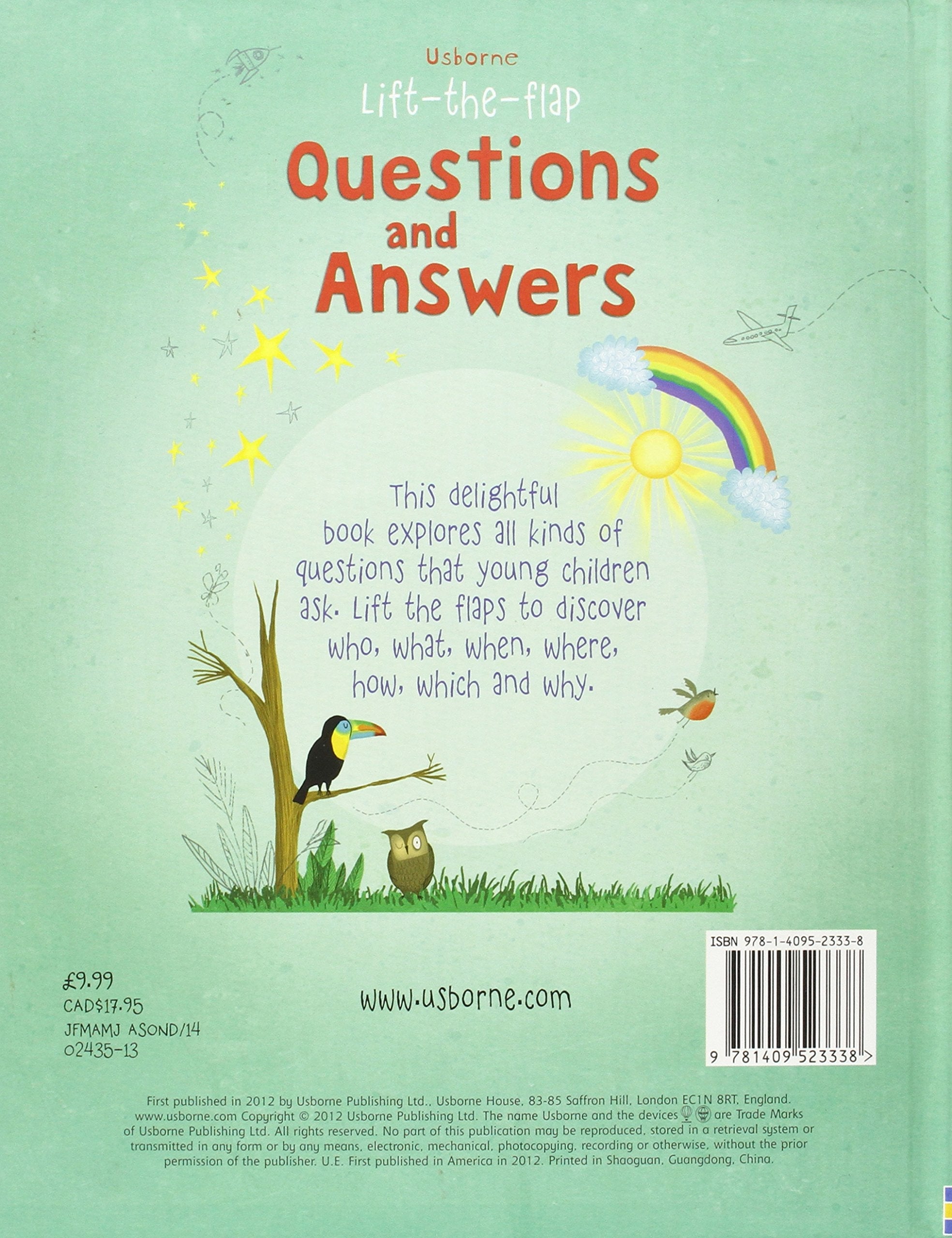 Usborne Lift-the-Flap Questions & Answers Board Book