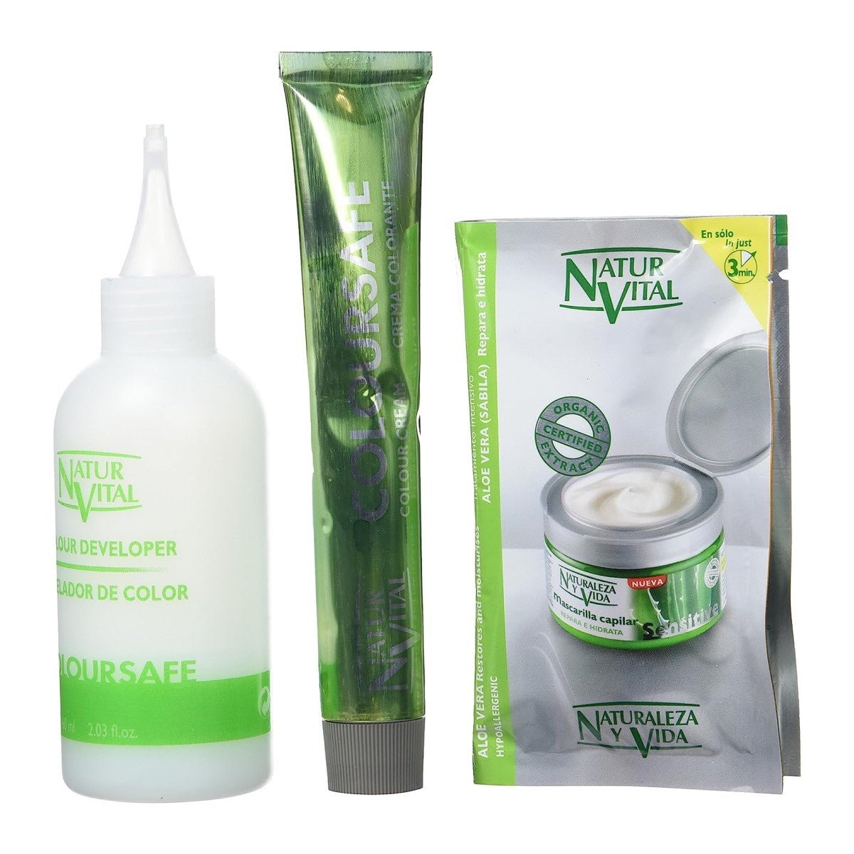 NaturVital ColourSafe Permanent Hair Dye (8 Colors)