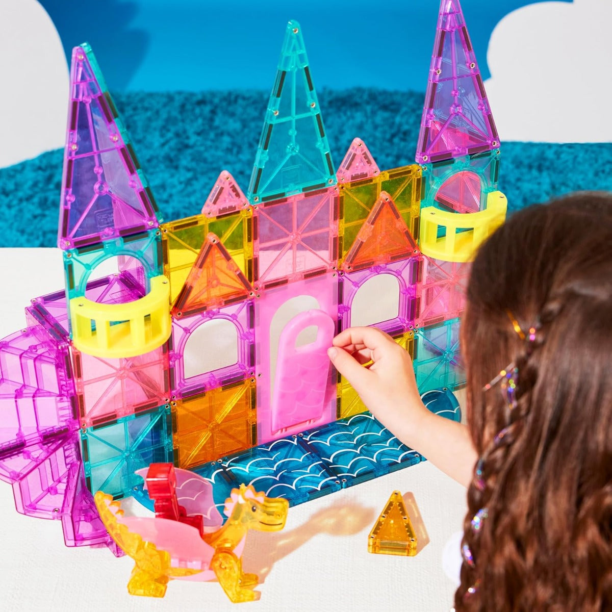 Magna-Tiles Castle DLX 48-Piece Set + microMAGs