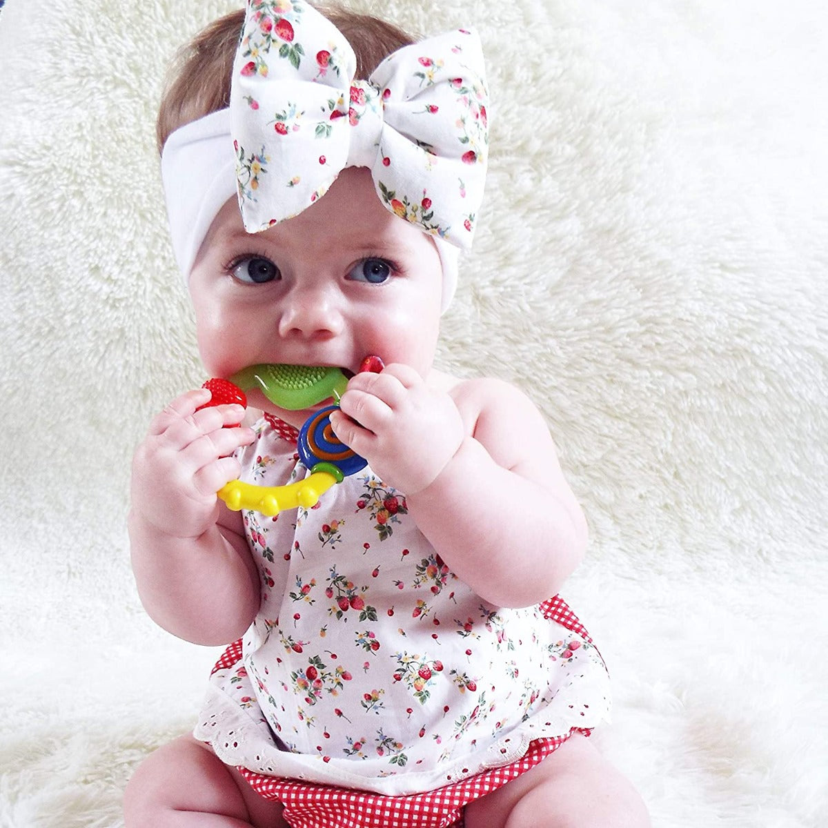 Nuby Wacky Teething Ring (Assorted Colours)