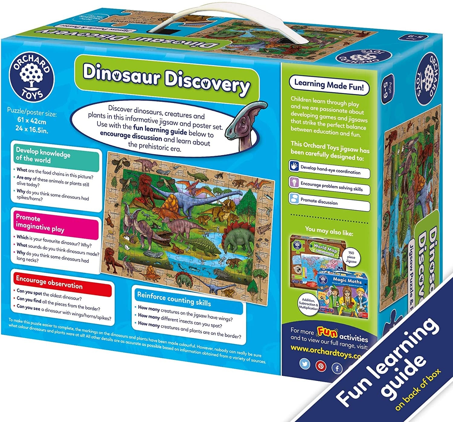 Orchard Toys Dinosaur Discovery Jigsaw Puzzle & Poster