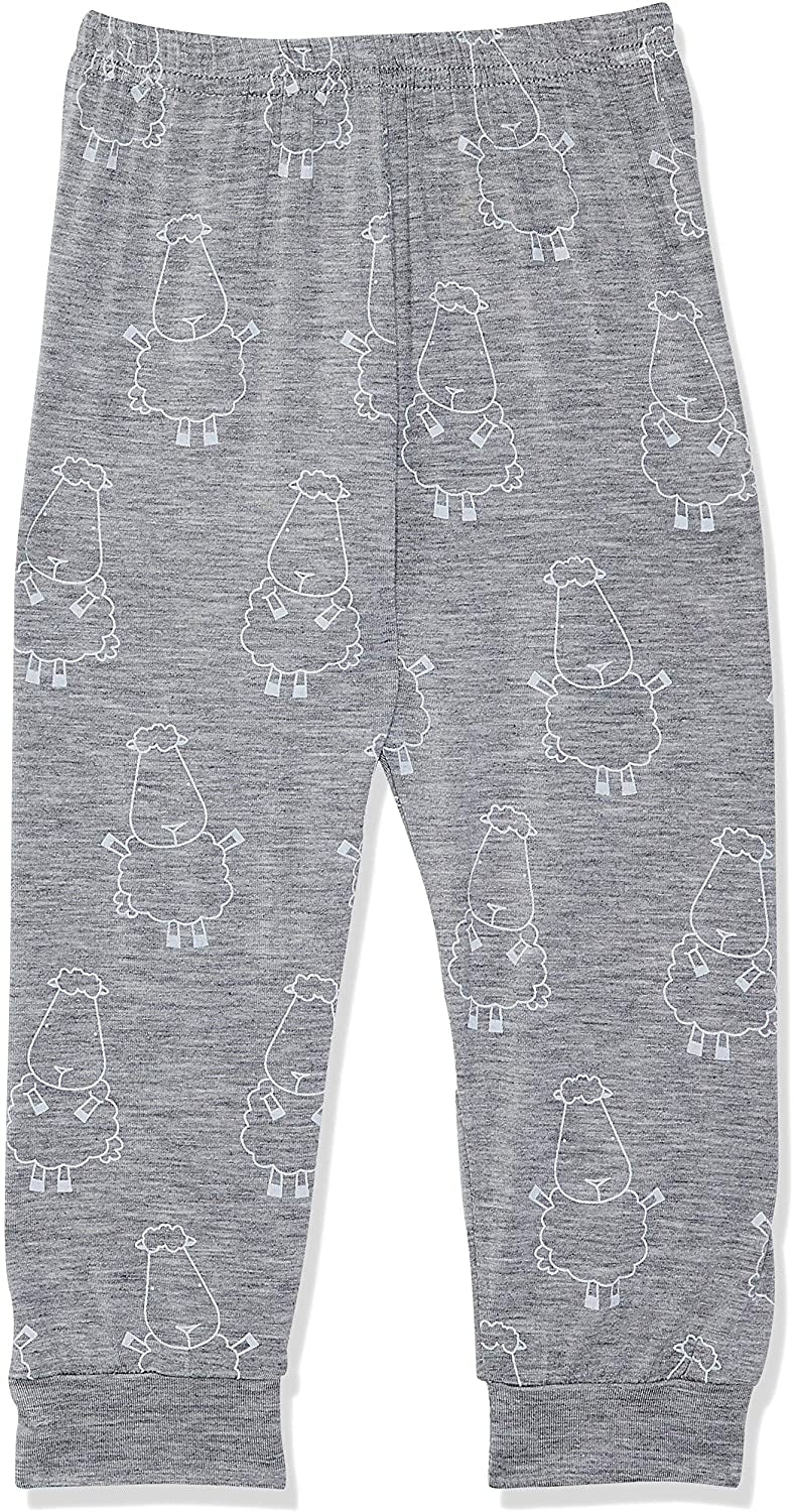 Baa Baa Sheepz Baby Long Sleeve Pyjama Set - Big Sheep White/Big Sheep Grey (5 Sizes)