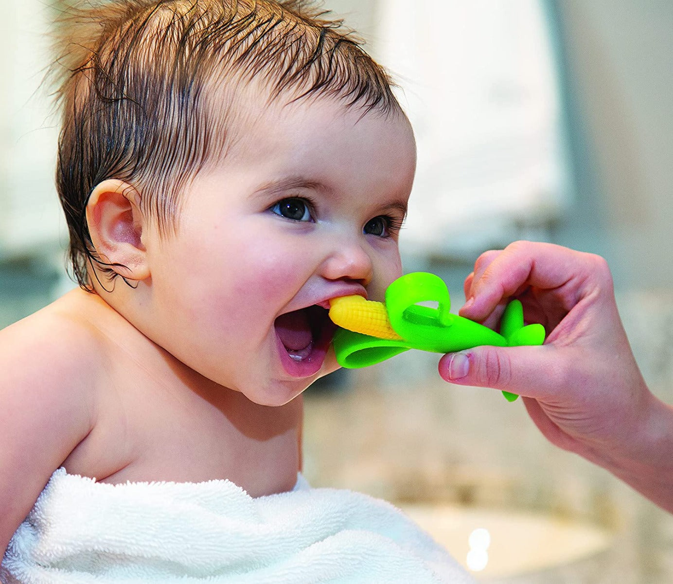 Nuby Soothing Silicone Corn Teether