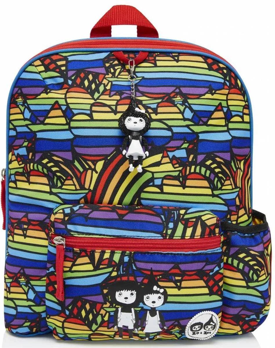 Babymel Zip & Zoe Kids Backpack & Safety Harness / Reins - Rainbow