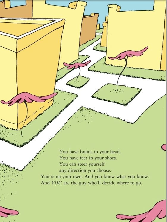 Oh, the Places You'll Go! by Dr. Seuss Book