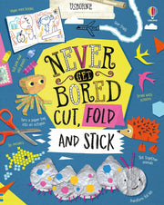 Usborne Never Get Bored - Fold and Stick