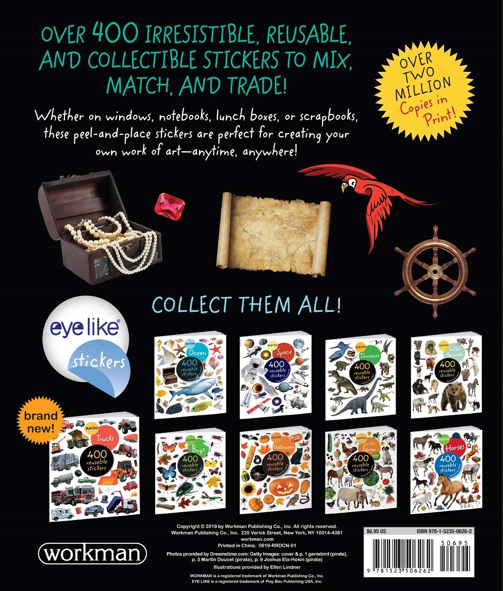 Eyelike 400 Reusable Stickers Book - Pirates