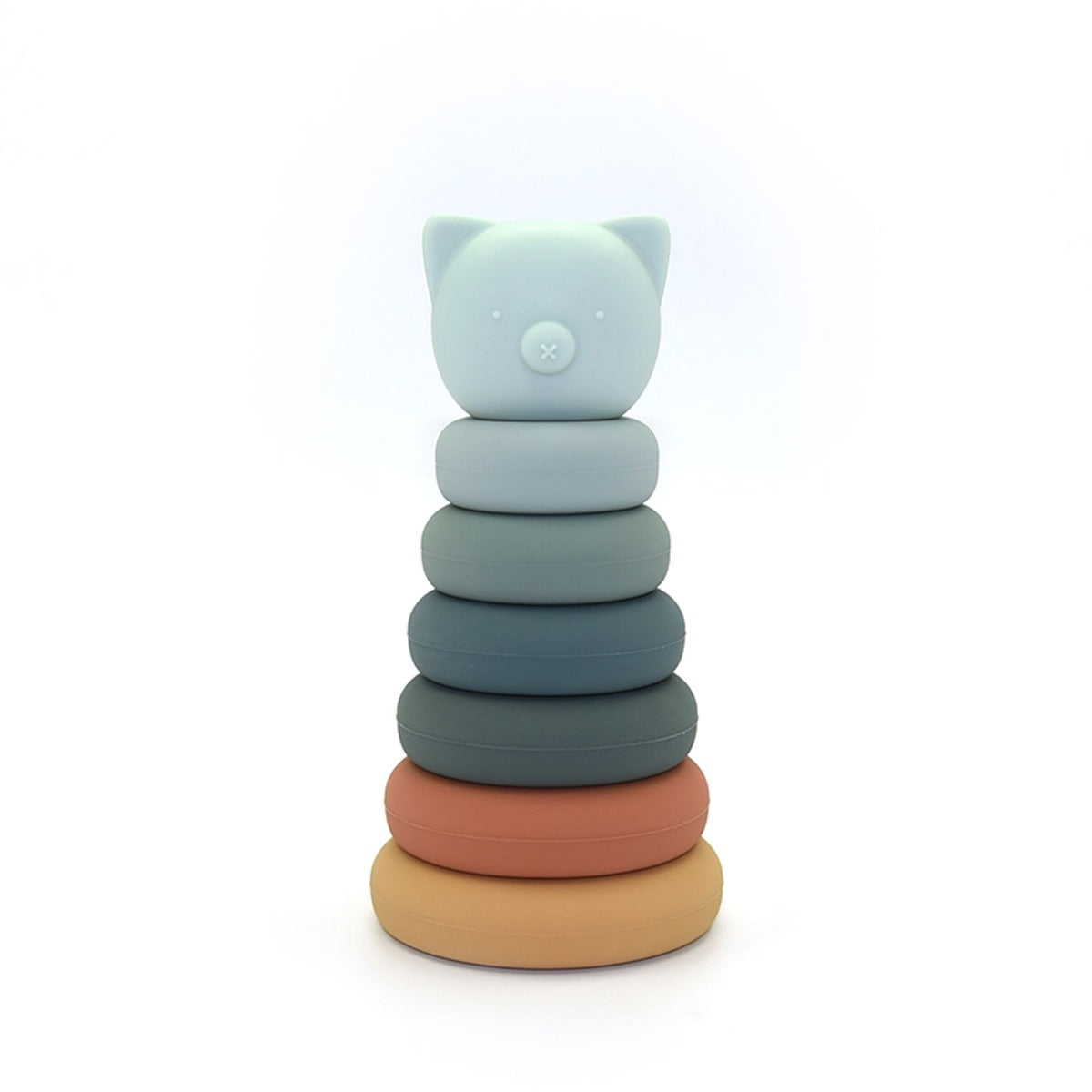 Biomom Silicone Animal Stacking Toy - Bear