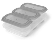Skip Hop Easy-Store Containers (3 x 6oz) - Grey