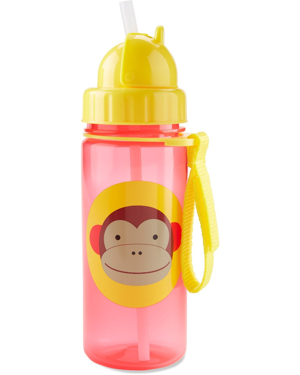 Skip Hop Zoo Straw Water Bottle, 13oz (12 Designs) - Pupsik Singapore