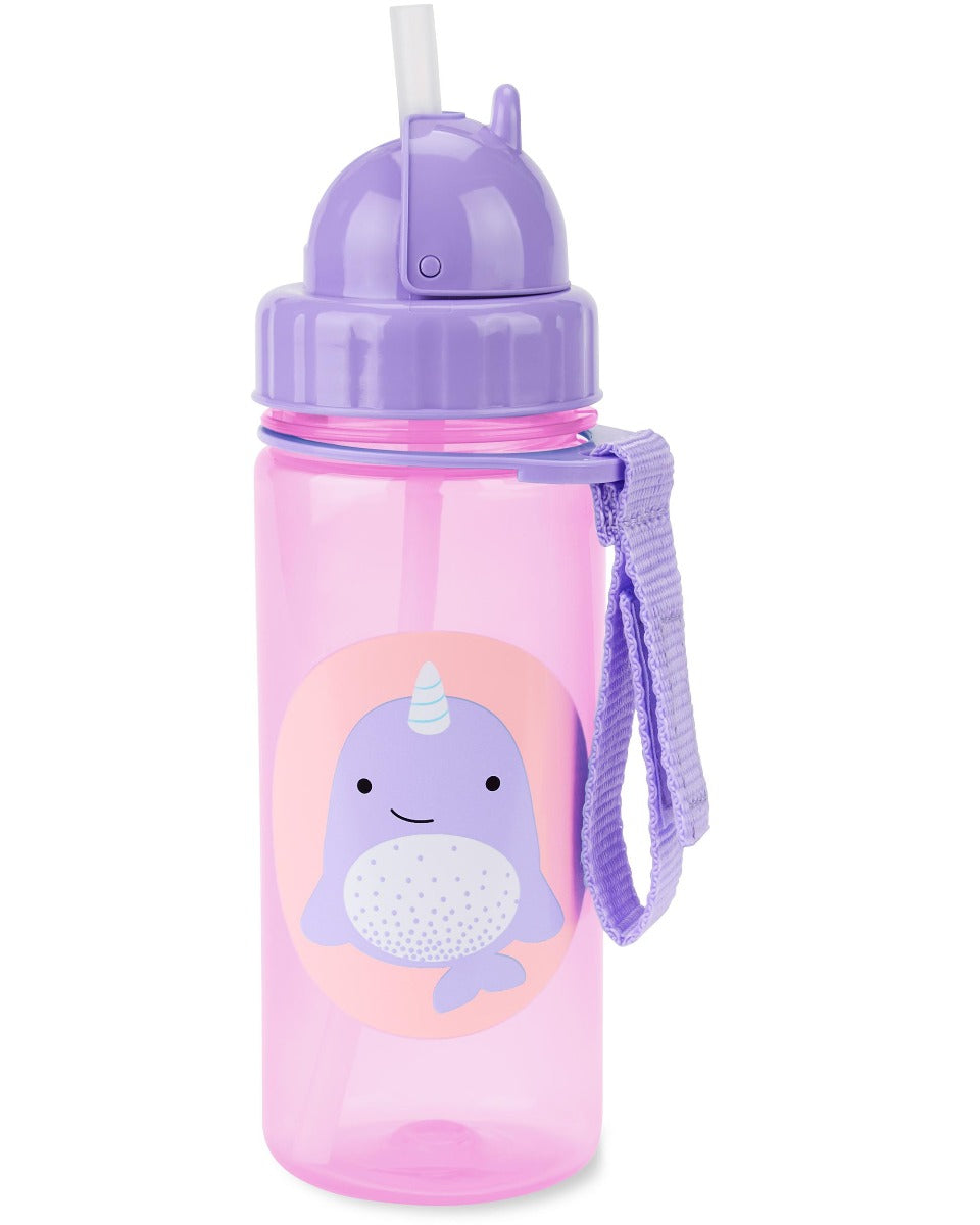 Skip Hop Zoo Straw Water Bottle, 13oz (12 Designs) - Pupsik Singapore
