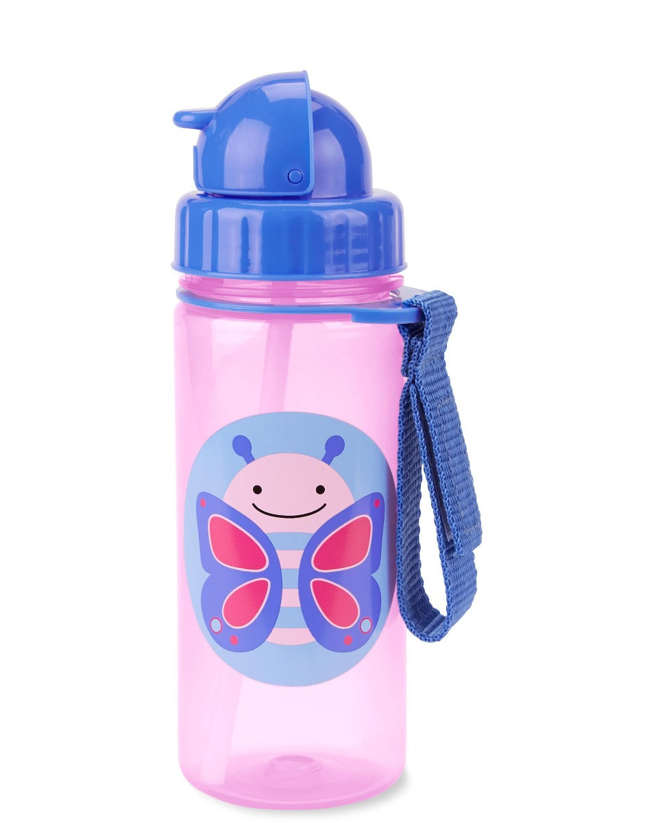 Skip Hop Zoo Straw Water Bottle, 13oz (12 Designs) - Pupsik Singapore