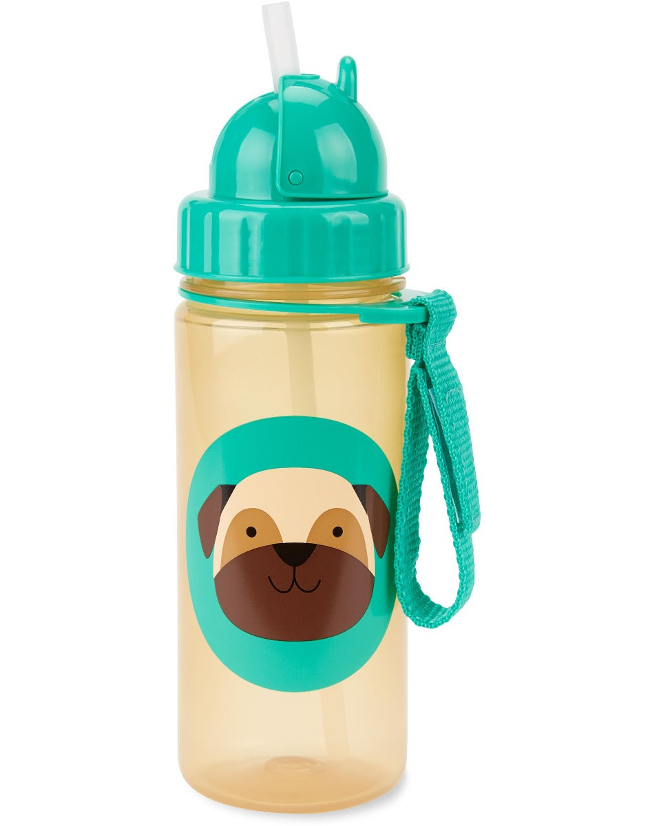 Skip Hop Zoo Straw Water Bottle, 13oz (12 Designs)