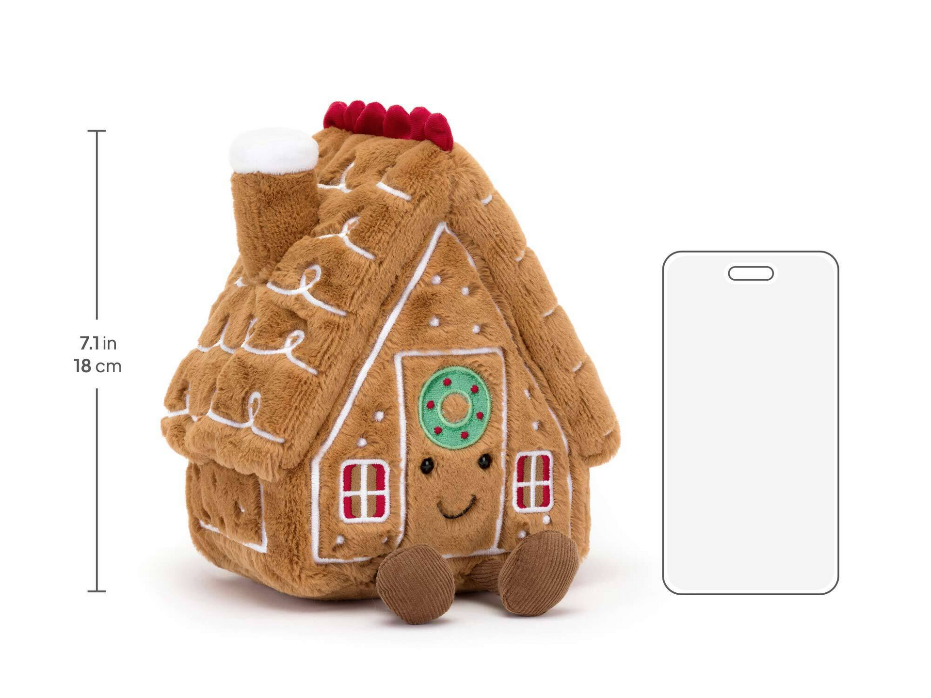 Jellycat Amuseables Gingerbread House Soft Toy (22cm) | Christmas Ed