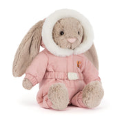 Jellycat Bashful Bunny 'Snow Suit' Soft Toy (31cm) | Christmas Ed
