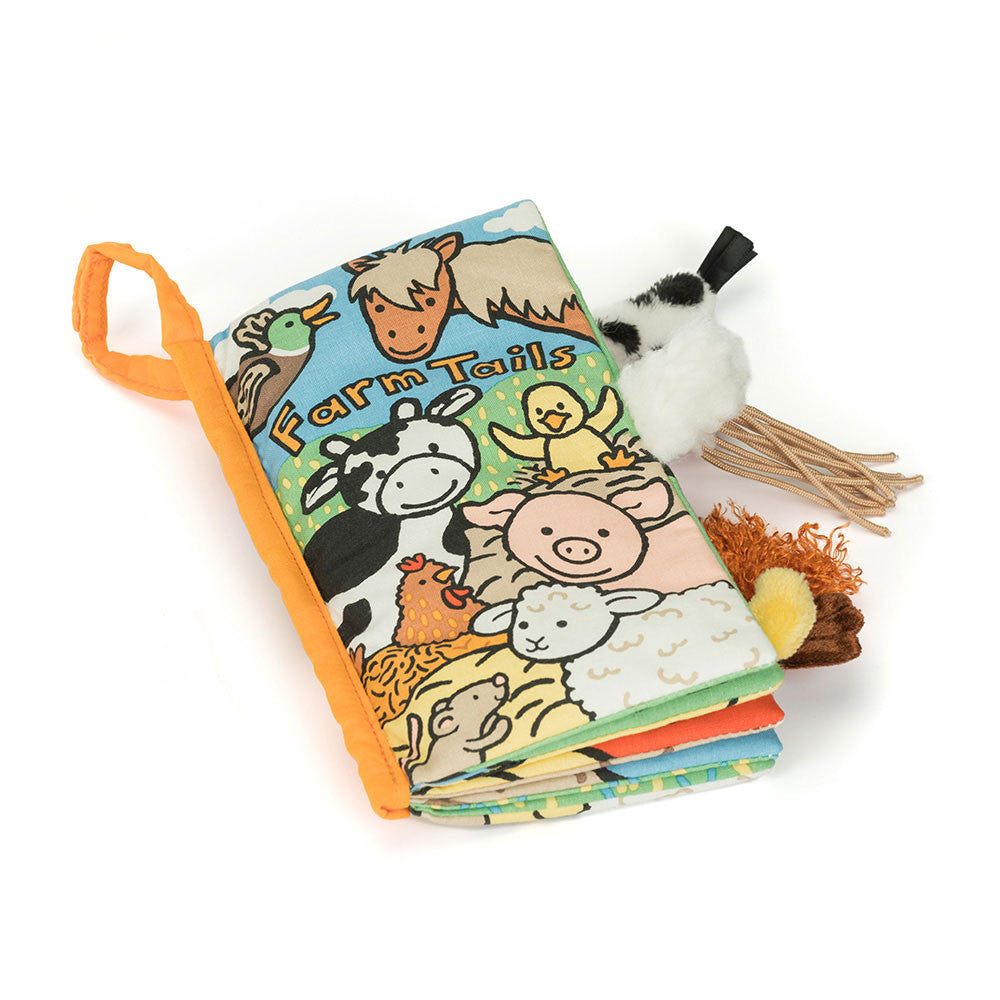 Jellycat Tails Cloth Book - Farm Tails 2