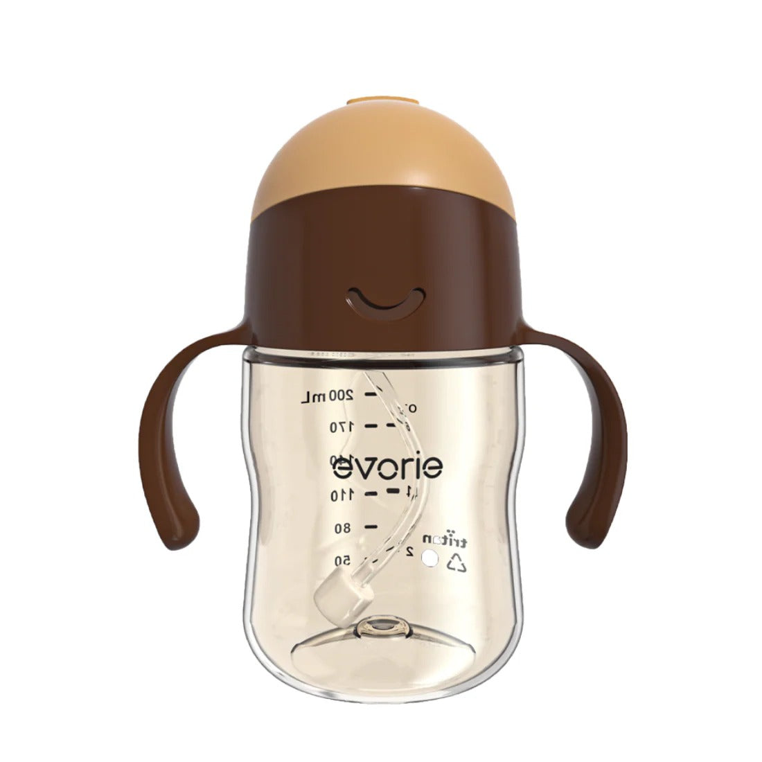 Evorie Tritan Gravity Straw Sippy Cup Water Bottle (200ml) (15 Colours)