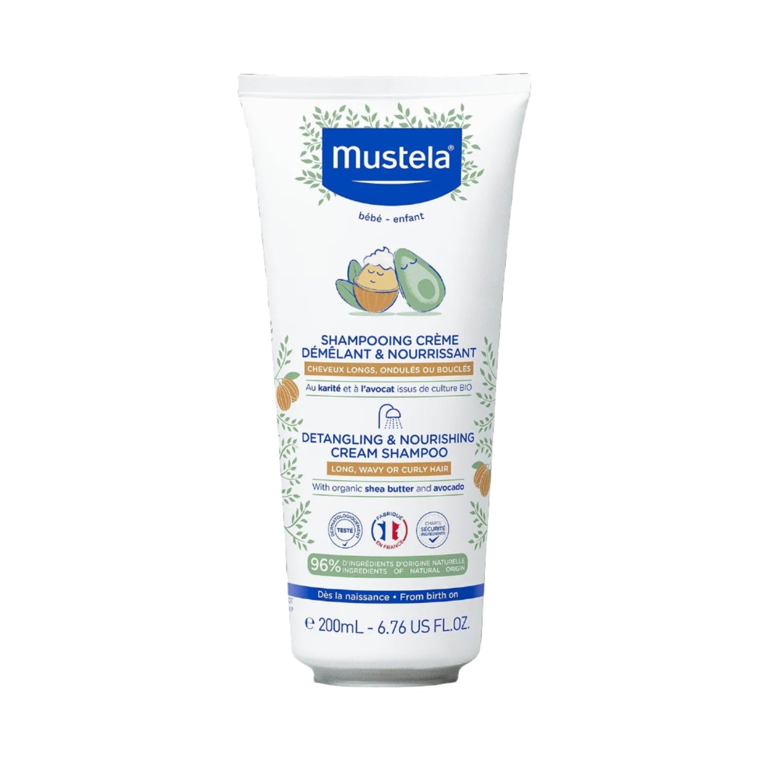 Mustela Detangling & Nourishing Cream Shampoo, 200ml (Exp 01/28)